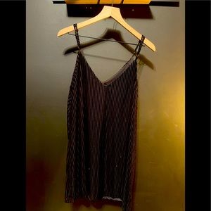 Black Velvet Mini Dress